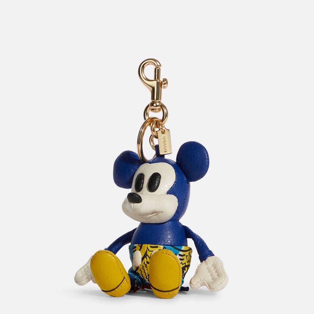 💙*•.Coach Disney Mickey Mouse X Keith Haring Collectible Bag Charm.•*💙